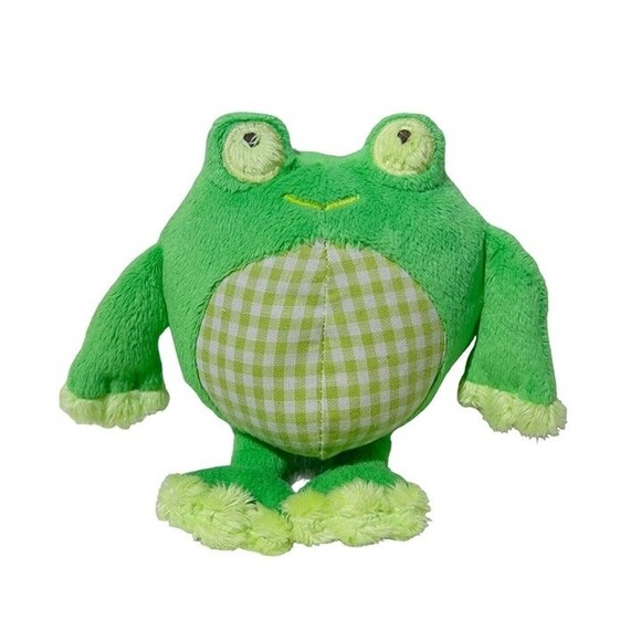 Old Navy Green 7” Frog 2011 Stuffed Animal Plush Soft Baby Toy Washable - Picture 1 of 10